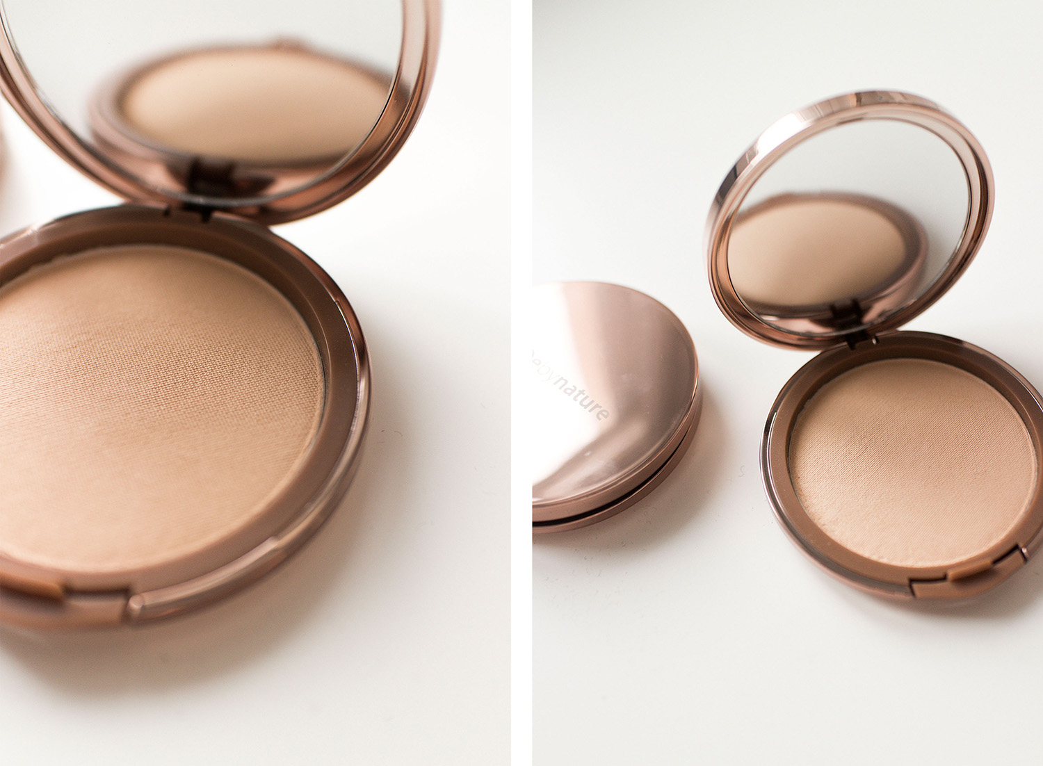 Nude by Nature Christmas Collection Set Review: Mattifying Pressed Setting Powder