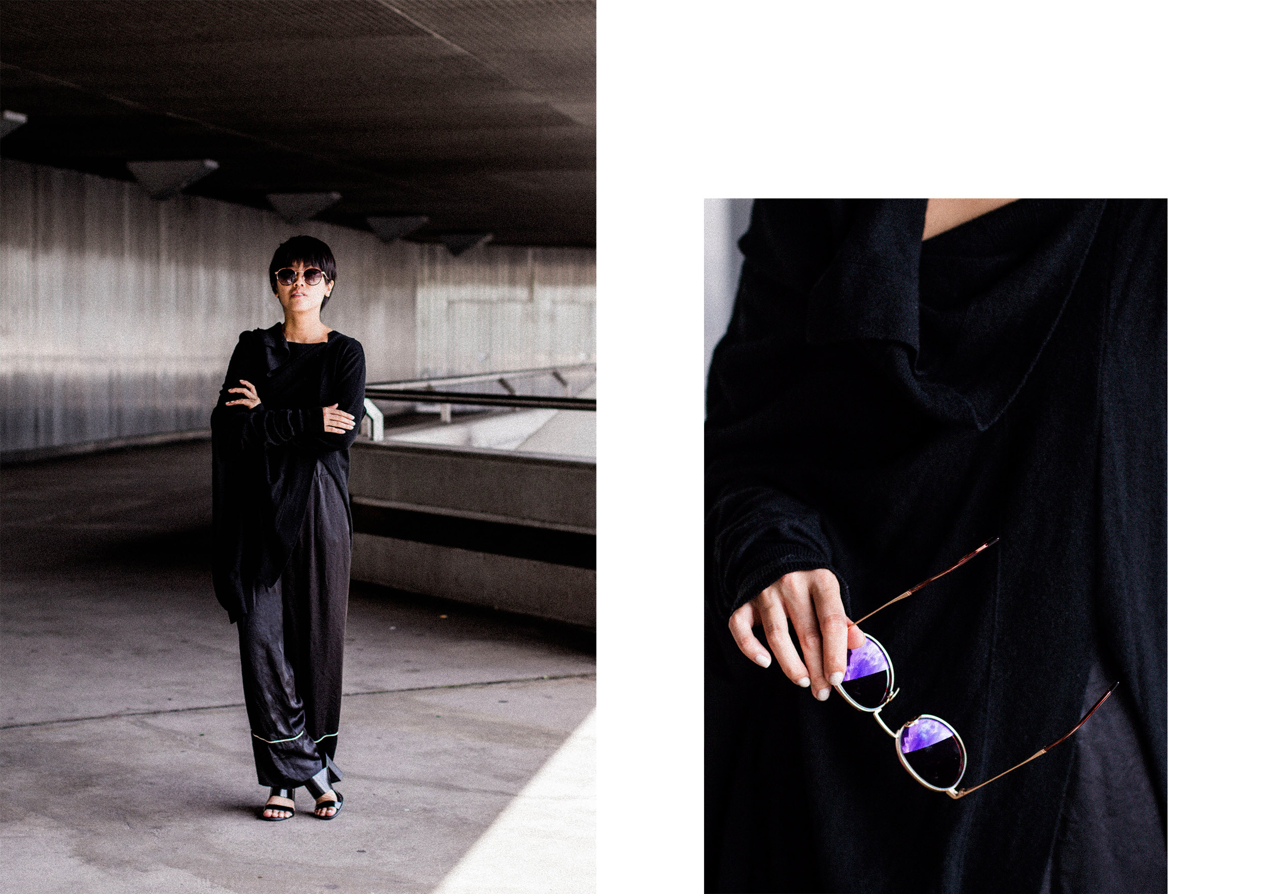 Rismat by Y's / Yohji Yamamoto Knitwear - All black everything look by IheartAlice.com