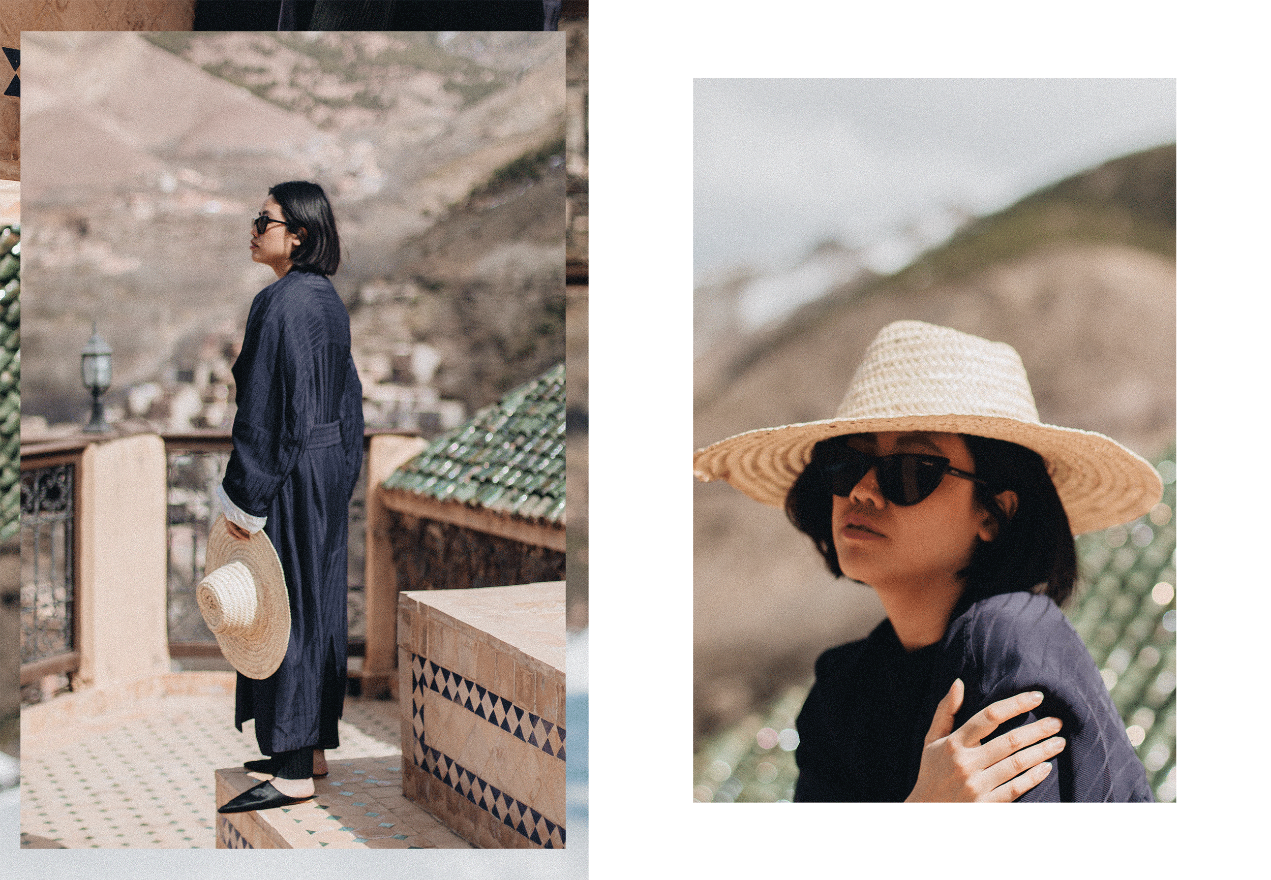 Acne Studios Oceane belted striped twill coat / Atlas Mountains in Marocco by Alice M. Huynh – Travel, Fashion & Lifestyle iHeartAlice.com