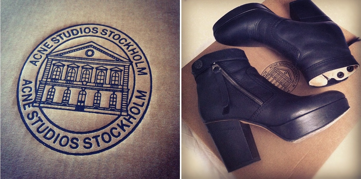 ACNE Track Boots i Heart Alice /