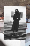 IHEARTALICE.DE – Fashion & Travel Blog: All Black Everything Look wearing Long Black Cardigan, Turtleneck, Boots