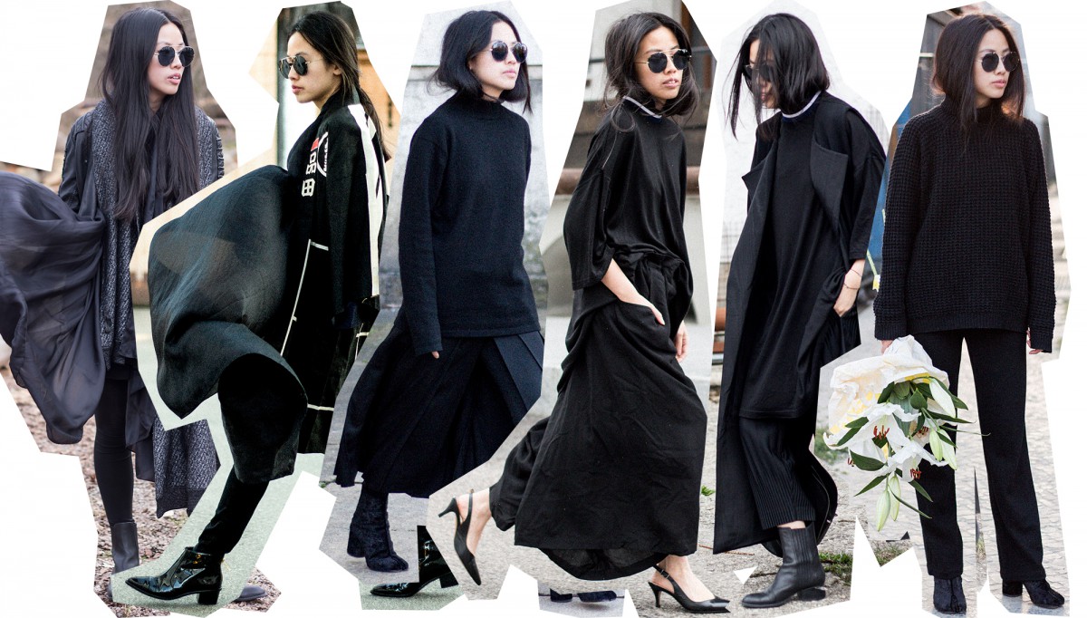I heart Alice, Max Mara, all black everything, Cashmere Turtleneck, Non Tokyo, Japan, Streetstyle, Alexander Wang Anouk Boots, Yohji Yamamoto, Leatherjacket, Pointy Pumps,