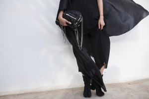 I heart Alice Looks: All black everything summer look with Alexander Wang, Maison Martin Margiela by Lina Zangers