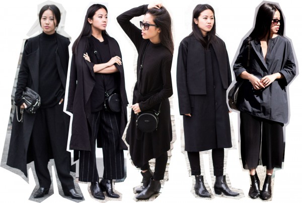IHEARTALICE – Travel, Lifestyle & Fashion-Blog from Berlin/Germany by Alice M. Huynh: Weekday Black Turtleneck Dress, Carven Black Leather Circular Bag, Acne Pin Black Jeans, Saint Laurent Paris Lizard Stamp Boots