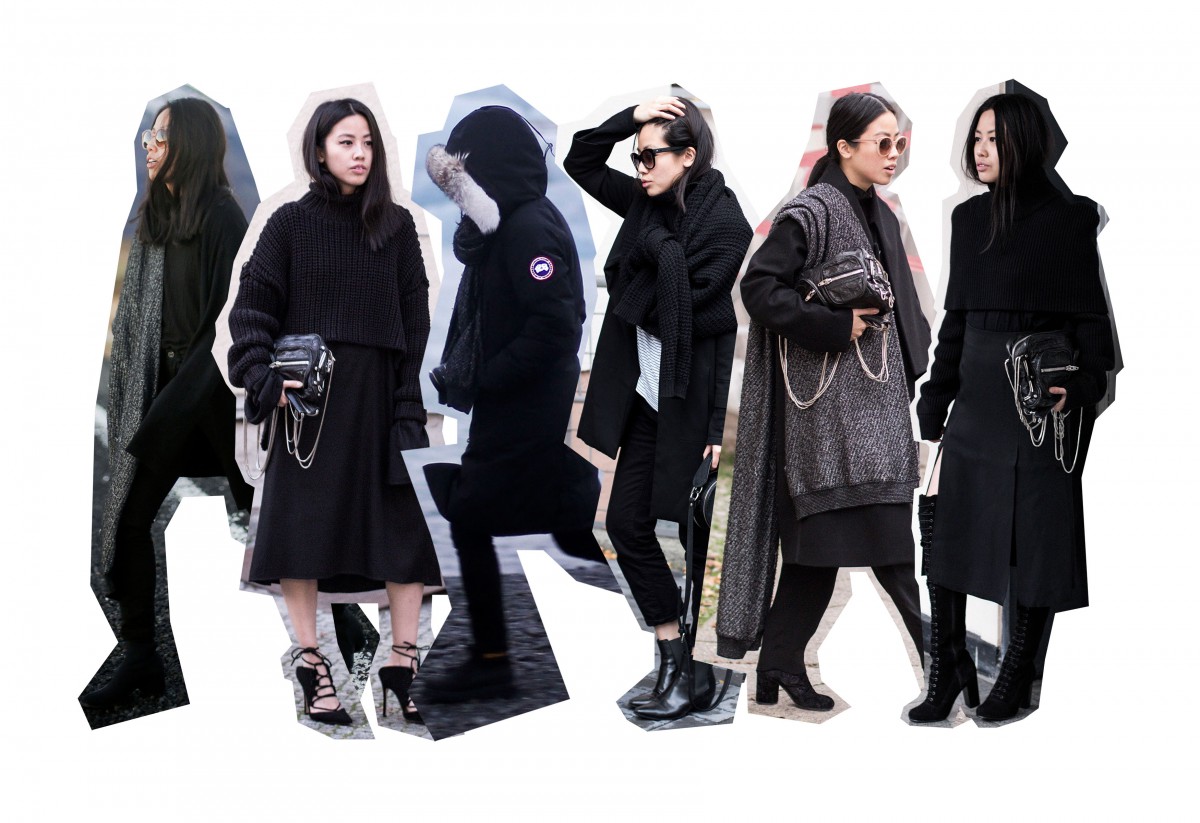 IHEARTALICE.DE – German Lifestyle & Fashion-Blogger by Alice M. Huynh: All-Black-Everything Outfits/Looks wearing Alexander Wang Knitwear, Saint Laurent Paris Lizard Stamped Leather Chelsea Boots, Acne Studios Jeans, Topshop Lace-up Heels, Alice M. Huynh, Canada Goose Kensington Parka, CAT Footwear, Vagabond Boots, VIU Eyewear Shades, Maison Martin Margiela Turtleneck Knit, &OtherStories Skirt, Ted&Muffy Suide Freia Overknees, Knitwear for Winter / Autumn-Fall-Winter Outfit Inspirations