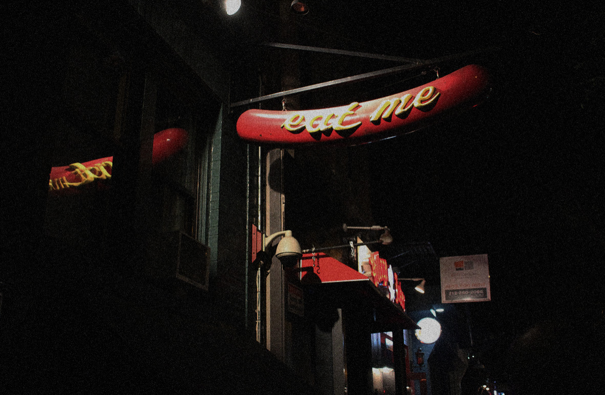 The Chihuahua Hotdog at Crif Dogs, East Village
