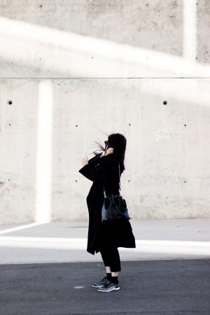 black all saints trenchcoat / all black everything - iheartalice.com