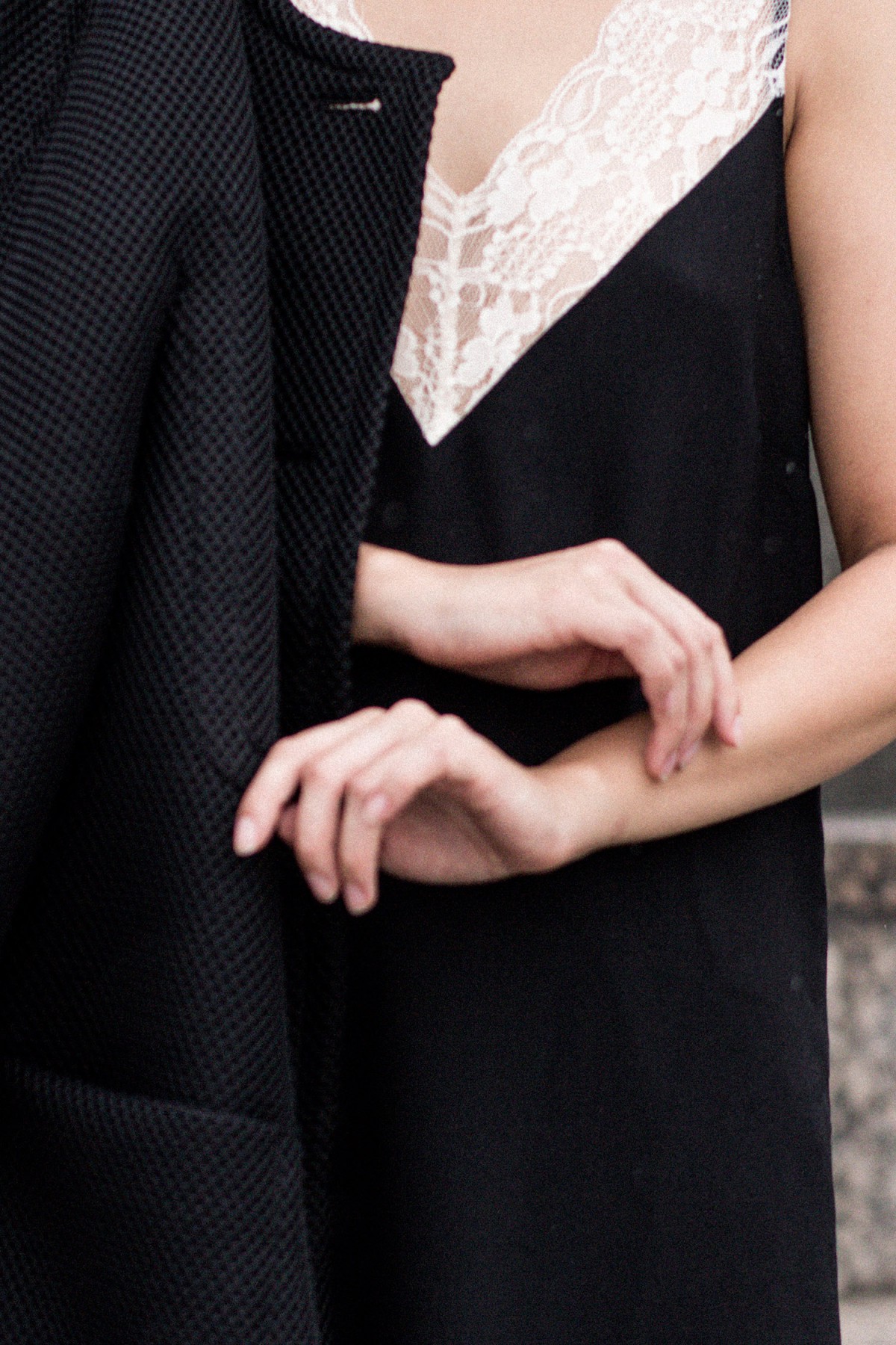 Neglige Lace Dress / All Black Everything Looks / IheartAlice.com