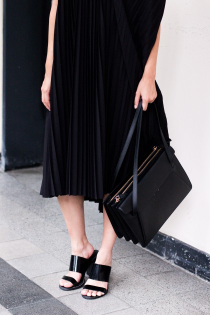 Pleated Dress by &OtherStories / All Black Everything Looks