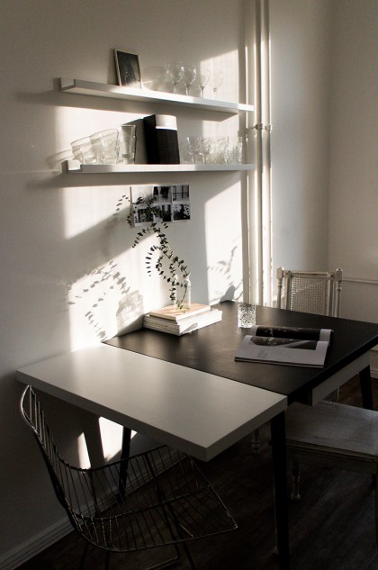 Scandinavian Kitchen Interior / mycs table / IheartAlice.com