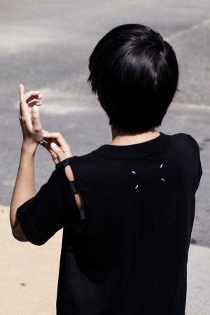 Maison Margiela Tshirt Dress & Yohji Yamamoto Silk Culottes / IheartAlice.com