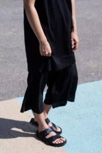 Maison Margiela Tshirt Dress & Yohji Yamamoto Silk Culottes / IheartAlice.com