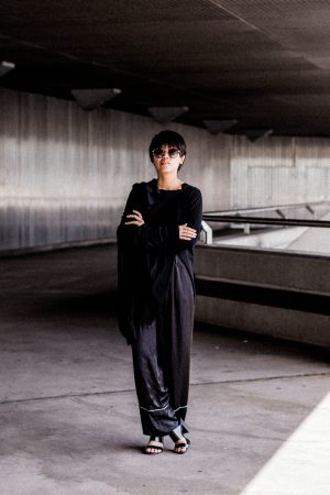 Rismat by Y's / Yohji Yamamoto Knitwear - All black everything look by IheartAlice.com