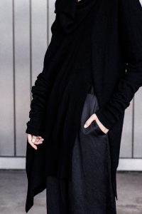 Rismat by Y's / Yohji Yamamoto Knitwear - All black everything look by IheartAlice.com