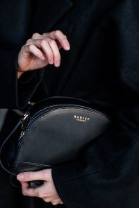 Maison Martin Margiela Coat & Belt, Radley Halfmoon Bag / All Black Everything - IheartAlice.com by Alice M. Huynh