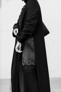 Marni Split Coat & Margiela Tabi Boots - All black Everything Look / IheartAlice.com