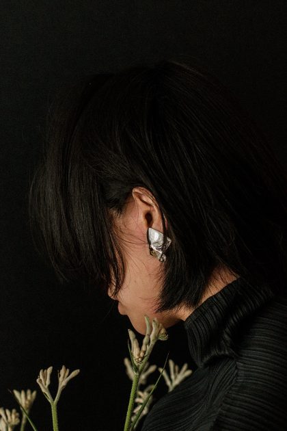 Issey Miyake Pleats Please Turtleneck & &OtherStories Minimalist Earrings - IheartAlice.com by Alice M. Huynh