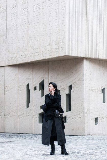 Yohji Yamamoto Knitwear, Maison Martin Margiela Tabi Boots / All Black Everything Look by IheartAlice.com