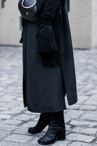 Yohji Yamamoto Knitwear, Maison Martin Margiela Tabi Boots / All Black Everything Look by IheartAlice.com