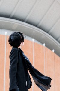 Androgynous Avantgarde - Trippen Geta Leather Shoes, Iris+Ink Blazer, Silk Blouse - All Black Everything by IheartAlice.com