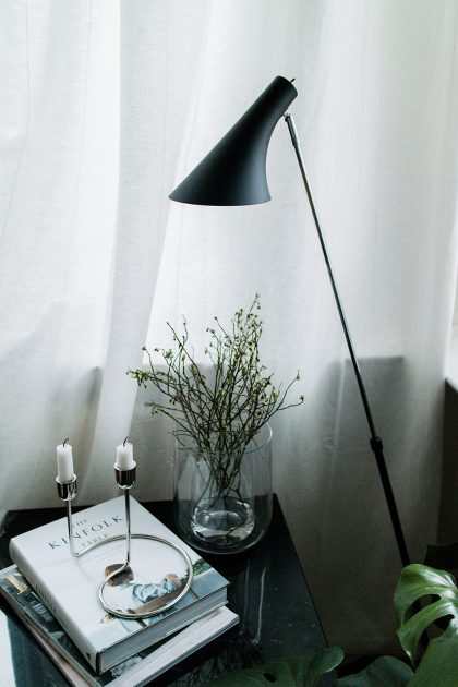 Nordlux Lamps via Lumizil - Reading Corner - Berlin Altbau Apartment Interior Inspiration / IheartAlice.com