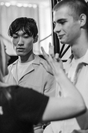 Hien Le S/S 18 Backstage at MBFW Berlin / Fashion Week Berlin Before The Show Impressions by Alice M. Huynh / iHeartAlice.com