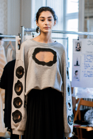 Vanessa Schindler S/S 18 Backstage at MBFW Berlin / Before The Show Fashion Week Impressions by Alice M. Huynh / iHeartAlice.com