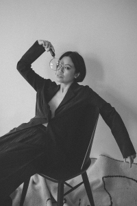 Menu Synnes Chair / Issey Miyake Pleats Please Pants & COS Silk Jacket - iHeartAlice.com / Travel & Lifestyle Blog by Alice M. Huynh