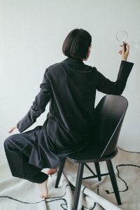 Menu Synnes Chair / Issey Miyake Pleats Please Pants & COS Silk Jacket - iHeartAlice.com / Travel & Lifestyle Blog by Alice M. Huynh