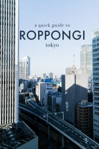 A Quick Guide to Roppongi, Tokyo / Japan Travel Diary & Guide by Alice M. Huynh - iHeartAlice.com / Travel & Lifestyleblog