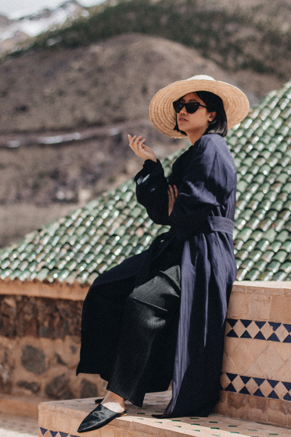 Acne Studios Oceane belted striped twill coat / Atlas Mountains in Marocco by Alice M. Huynh – Travel, Fashion & Lifestyle iHeartAlice.com