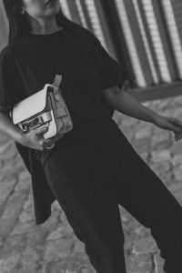 Proenza Schouler Mini PS11 Shoulder Bag, MM6 T-Shirt, COS Silk Trousers - All Black Everything by Alice M. Huynh / Travel, Lifestyle & Fashionblog