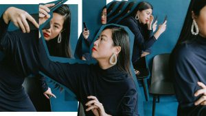 Filippa K Cherice Dress & Rhinestone Earclips – Festive Holiday Look by iHeartAlice.com – Travel, Lifestyle & Fashionblog by Alice M. Huynh / Based in Berlin, Germany – Minimalist Fashionlook