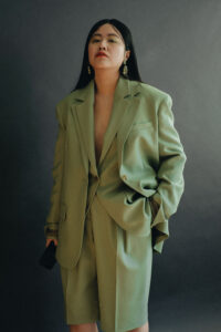 Green Oversize Wool Hopsack Suit by ARKET / Travle, Lifestyle & FashionBlog by Alice M. Huynh – iHeartAlice.com