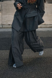 TOGA ARCHIVE x H&M Grey Power Suit / Minimalist Fashion Blog from Berlin, Germany by Alice M. Huynh / iHeartAlice.com