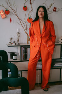 Lunar New Year in ARKET Red Suit & Samuel Gui Yang Body Necklace / Style & Lifestyleblog by Alice M. Huynh