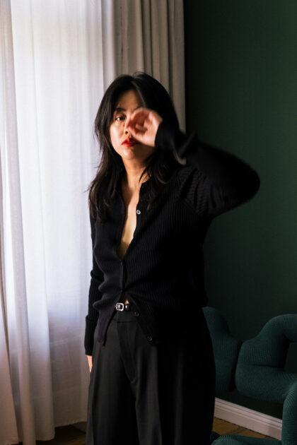 Merino Ribbed Cardigan & Wide Leg Trousers / Uniqlo Outfit by Alice M. Huynh - Travel, Lifestyle & Fashionblog / iHeartAlice.com